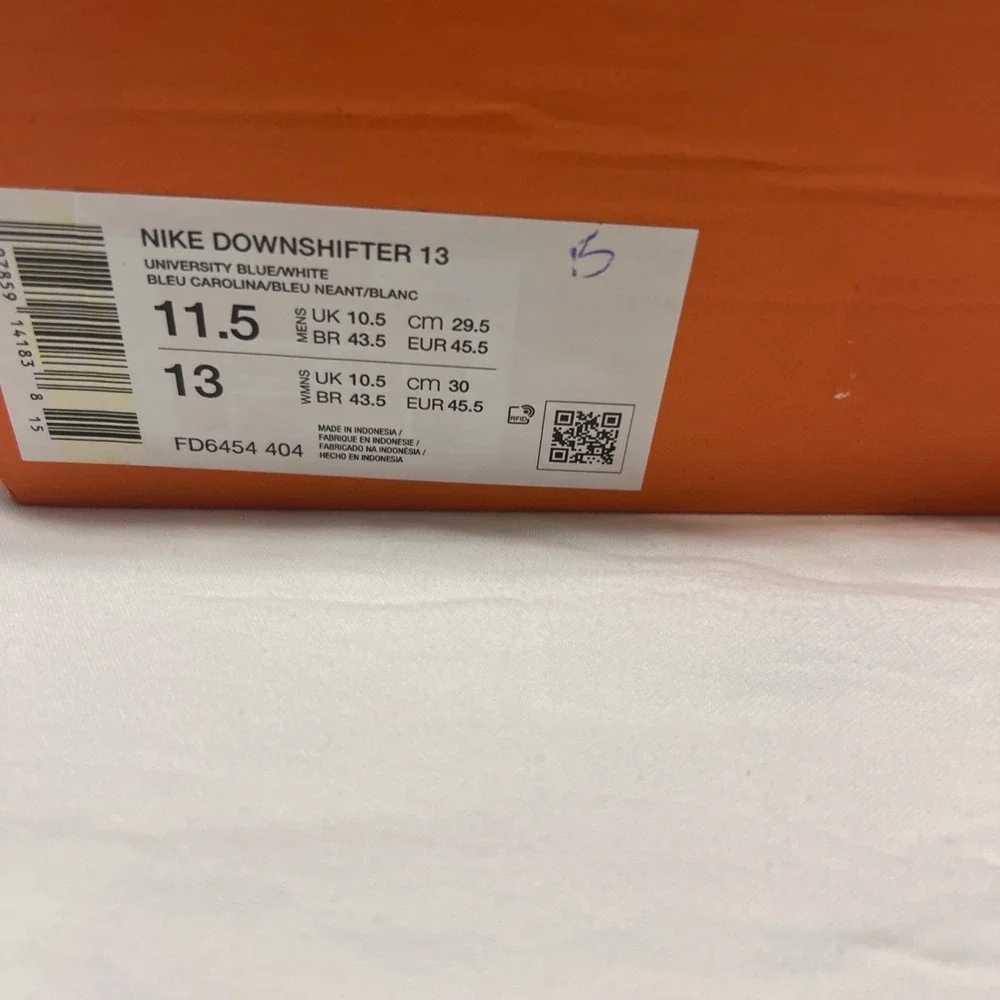 Nike Downshifter 13 Blue/white Sneakers FD6454-404 Mens Size11.5 New In Box